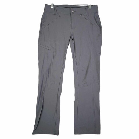 Prana Pants Womens Size 6 Gray Cargo Hiking Outdoor Stretch Drawstring - Picture 2 of 8